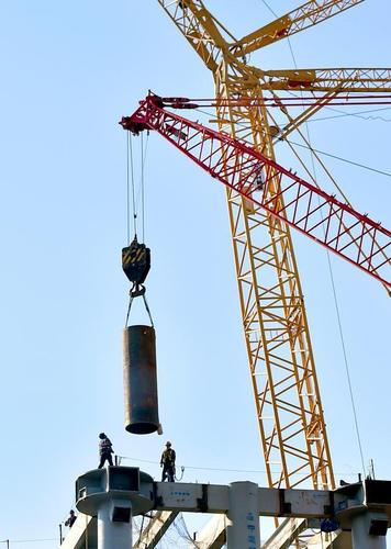 "長安云""長安樂"鋼結構工程進入尾聲 橋餐廳地面拼裝節后提升
